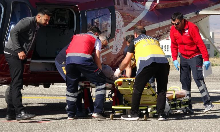 Elektrikli testere yüzünü kesti; gözünü kaybetme riski var