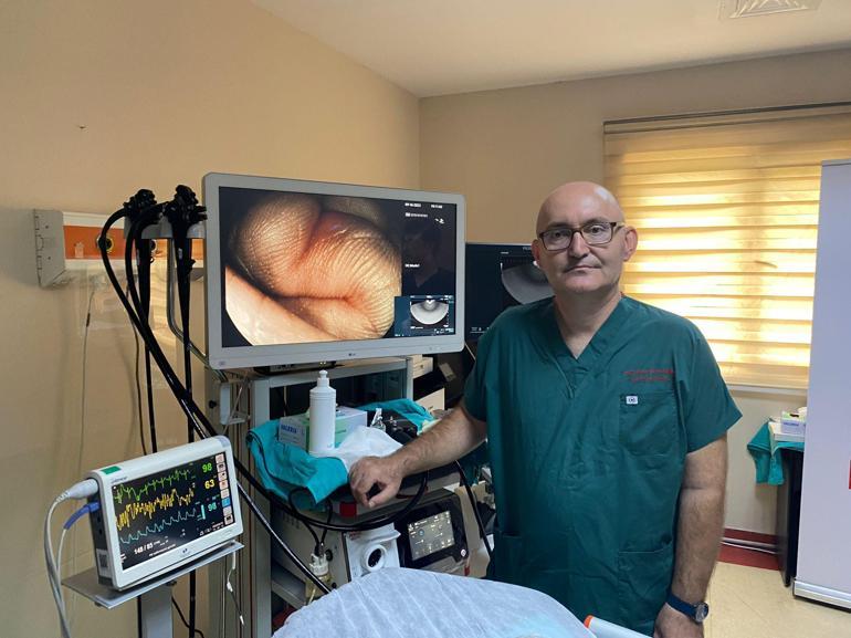 Rizede endoskopik ultrasonografi cihazı eğitimi verilirken hastalara da teşhis koyuldu