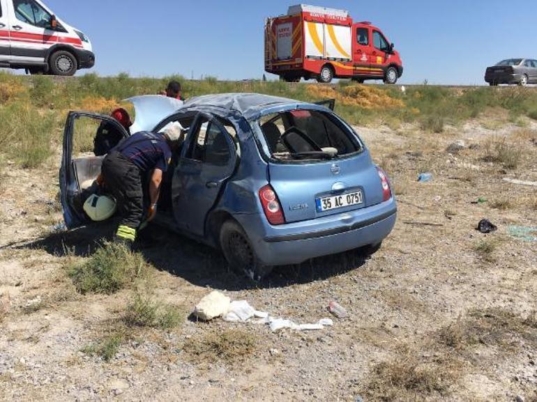 Otomobil takla attı: 5 yaralı