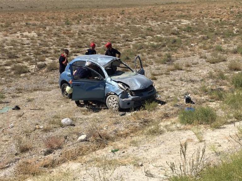 Otomobil takla attı: 5 yaralı