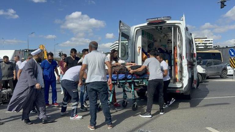 Başakşehirde motosiklet kazası: Sürücü ağır yaralandı