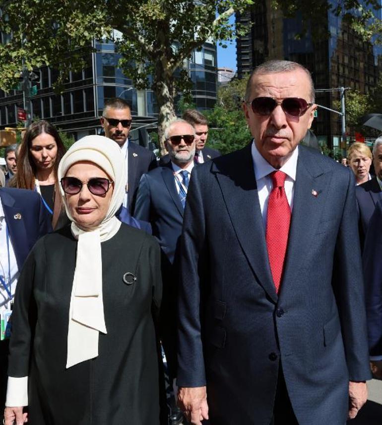 Cumhurbaşkanı Erdoğan, Türkevi’den BM Binasına yürüyerek gitti
