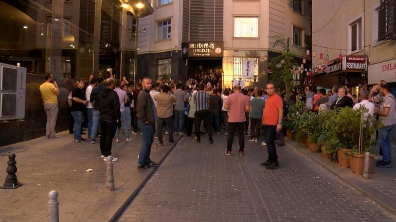 İBB ile imzalanan toplu sözleşmeyi reddeden çalışanlar eylem yaptı