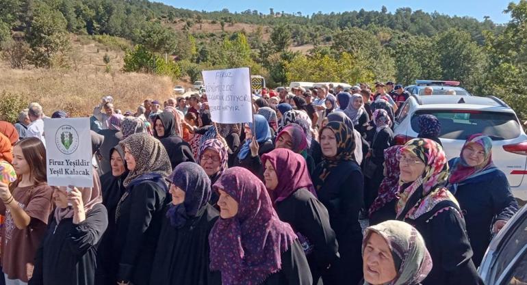 Bursa’da mermer ocağı eylemi