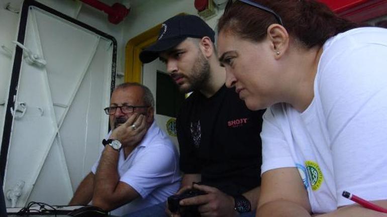 Marmara Denizinin karanlık derinliklerinde robotik kamera ile araştırma