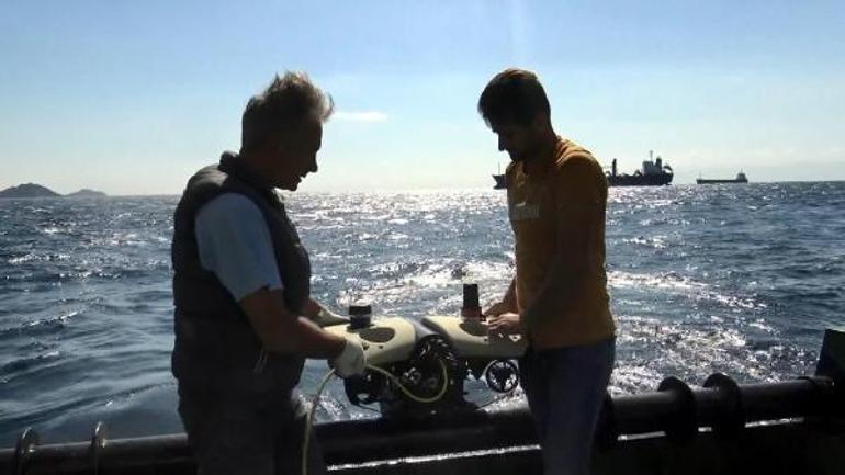 Marmara Denizinin karanlık derinliklerinde robotik kamera ile araştırma