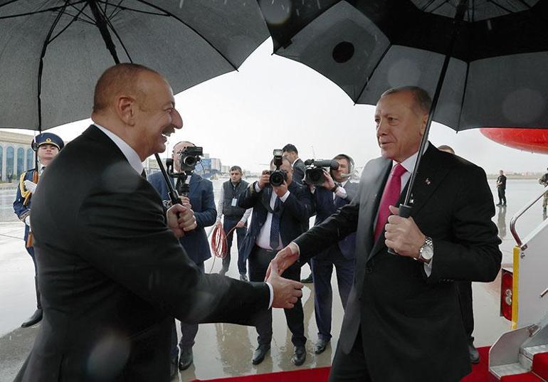 Cumhurbaşkanı Erdoğan Nahçıvan’da Aliyev ile görüştü