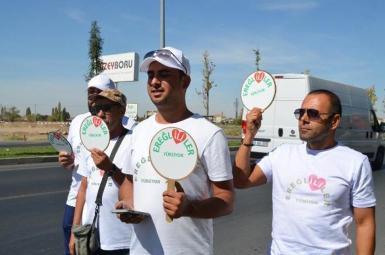 Ereğli’nin il olması için Ankaraya yürüyorlar