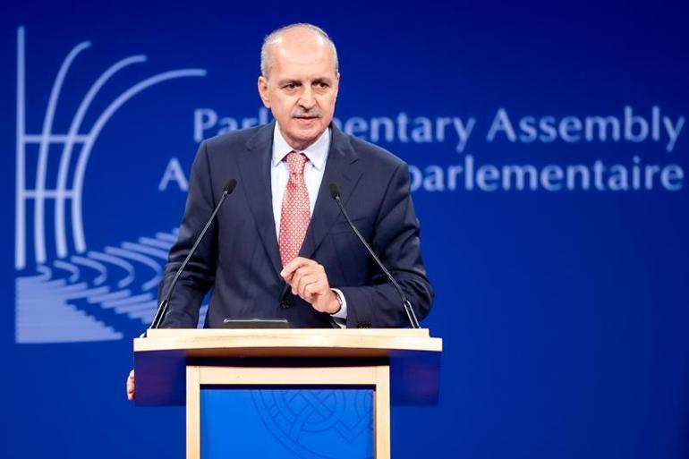 Kurtulmuş’tan, Avrupa Parlamento Başkanları Konferansı’nda Rum temsilcinin iddialarına sert yanıt