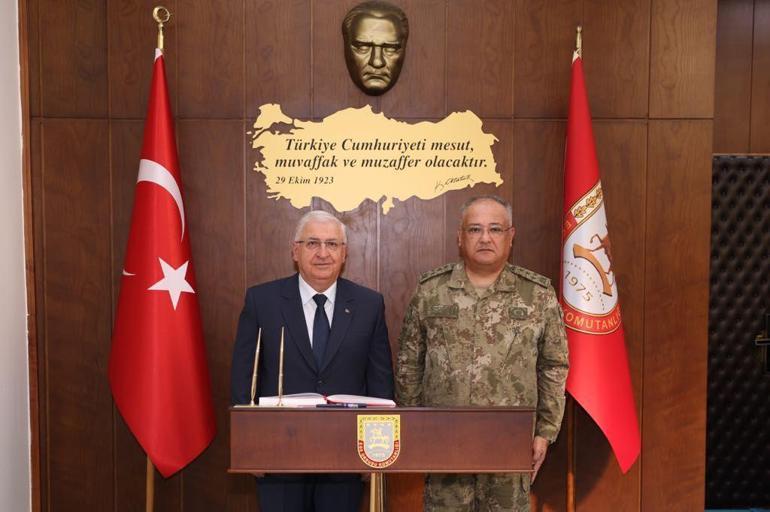 Bakan Güler, Ege Ordusu ve 2nci Ana Jet Üs Komutanlıklarını ziyaret etti