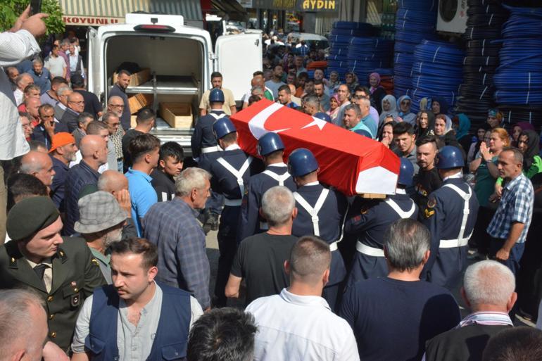 Kazada hayatını kaybeden terör gazisi Görelespor başkanı için askeri tören