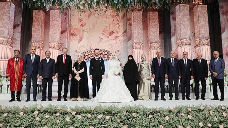 Cumhurbaşkanı Erdoğan yeğeni Usame Erdoğanın nikah törenine katıldı
