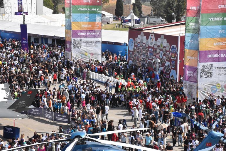 TEKNOFEST İzmirde, 1 milyon 100 bin ziyaretçi ağırlandı