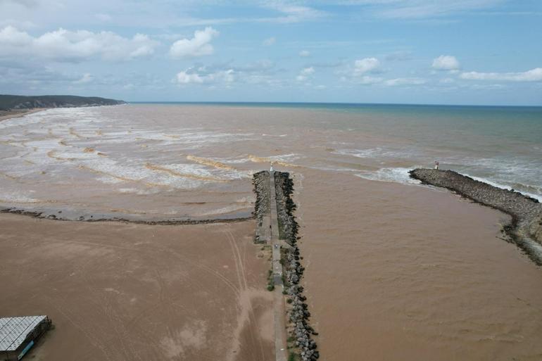 Şilede dere taştı; tarım arazileri, seralar ve bungalovlar su altında kaldı