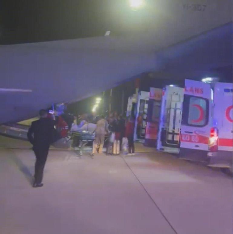 Irakta düğün salonundaki yangın faciasında yaralanan 20 kişi Türkiyeye getirildi