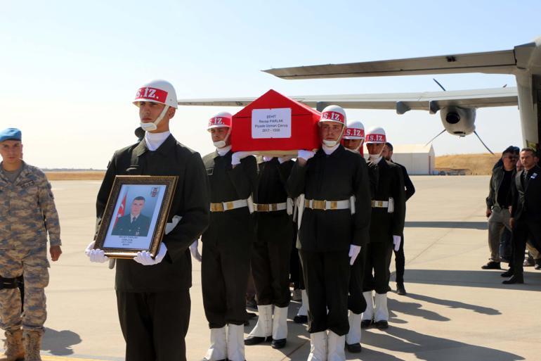 Şehit Uzman Çavuş Recep Parlak, son yolculuğuna uğurlandı