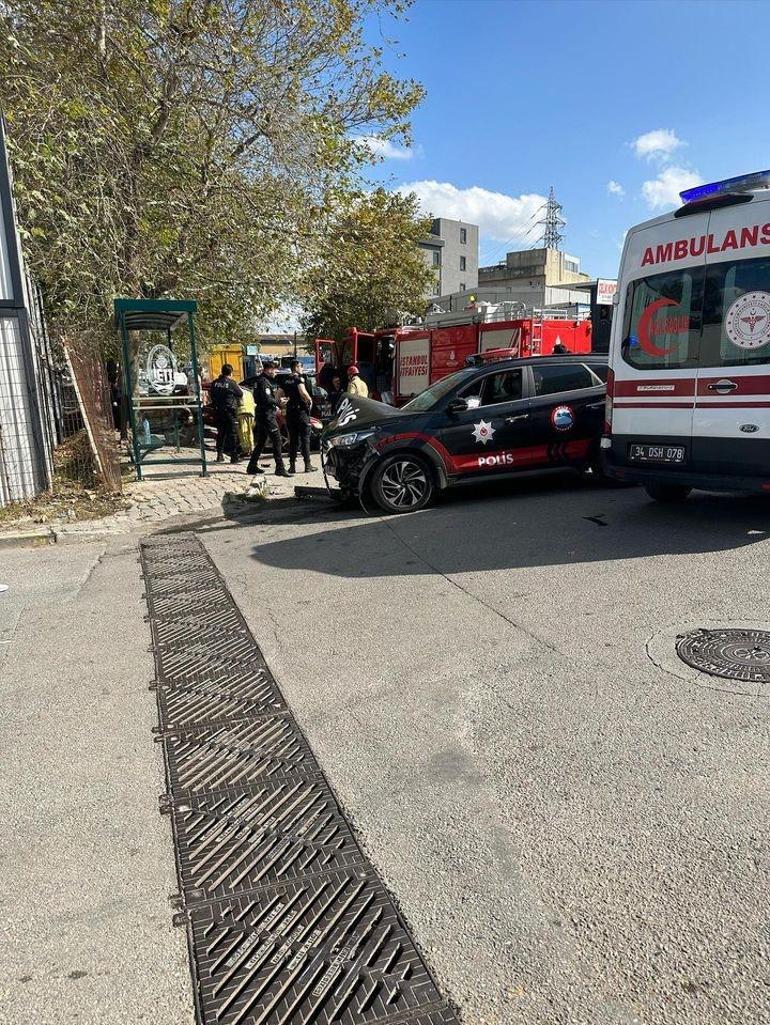 Ataşehirde şüphelendiği motosikleti kovalayan polis başka bir araca çarptı: 2 yaralı