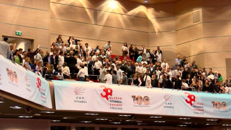 CHP İstanbul İl Kongresinde arbede