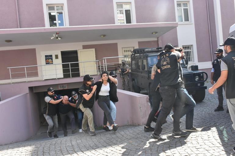 İzmirde örgüt üyeliğinden gözaltına alınan 3 HDPli tutuklandı