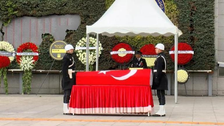 Şehit polis için İstanbul Emniyet Müdürlüğünde tören düzenlendi