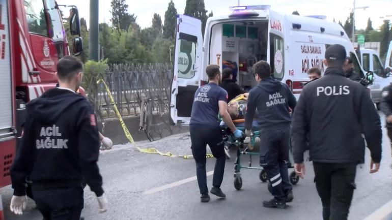 Eyüpsultanda belediye ekiplerinin aracına çarptı: 1 yaralı