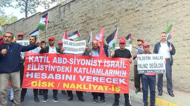 Nakliyat-İş sendikasından İsrail ve ABD protestosu