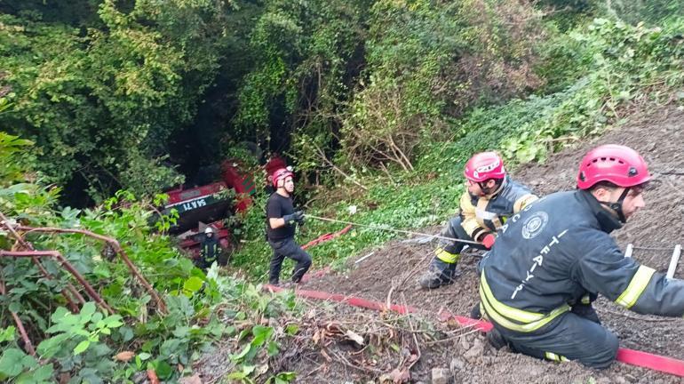 Orman İşletme Müdürlüğünün arazözü uçuruma devrildi: 1 ölü, 3 yaralı