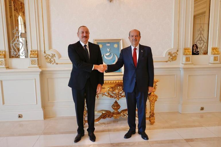 KKTC Cumhurbaşkanı Tatar, Aliyev ile görüştü