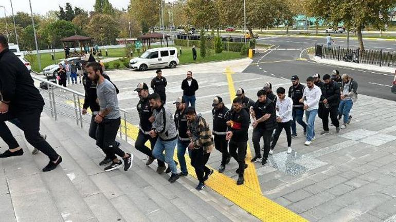 Bulutlar Çetesine operasyonda, şüphelilerden 12si adliyede