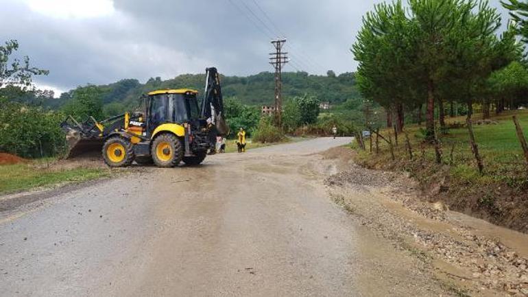 Fatsa’da sağanağın ardından temizlik çalışması