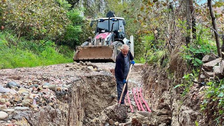 Fatsa’da sağanağın ardından temizlik çalışması