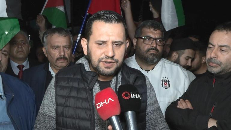 Taksicilerden Filistine destek konvoyu