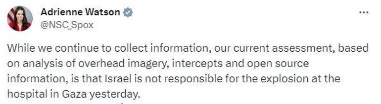 İsrail, saldırı düzenlenen hastanenin havadan görüntülerini yayınladı