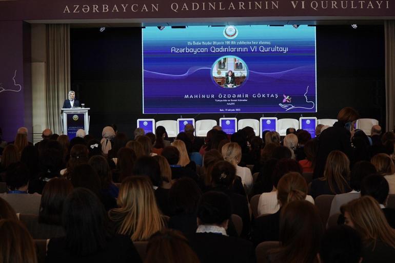 Bakan Göktaş, 6’ncı Azerbaycan Kadın Forumu’nda konuştu