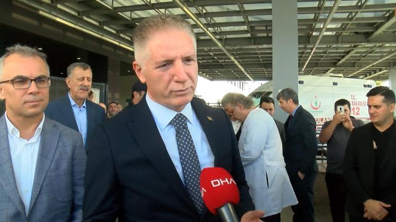 Vali Gül hafriyat kamyonu çarpması sonucu yaralanan polis ve bekçiyi ziyaret etti