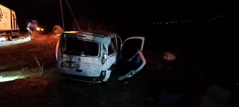 Karsta polis aracı ile TIR çarpıştı, 2 polis memuru yaralandı