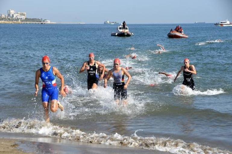 Avrupa Triatlon Kupası elit kadınlar kategorisinde birinci Annabel Mortan oldu