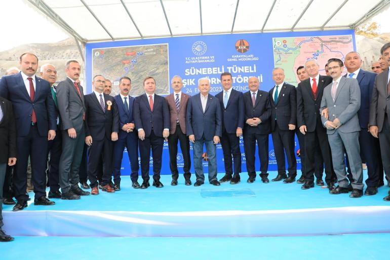 Bakan Uraloğlu, Erzincan Sünebeli Tünelinin ışık görme törenine katıldı