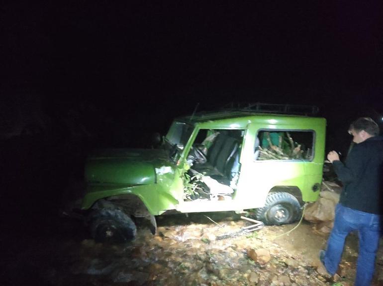 Cip, 150 metre yüksekten dereye uçtu; sürücü öldü