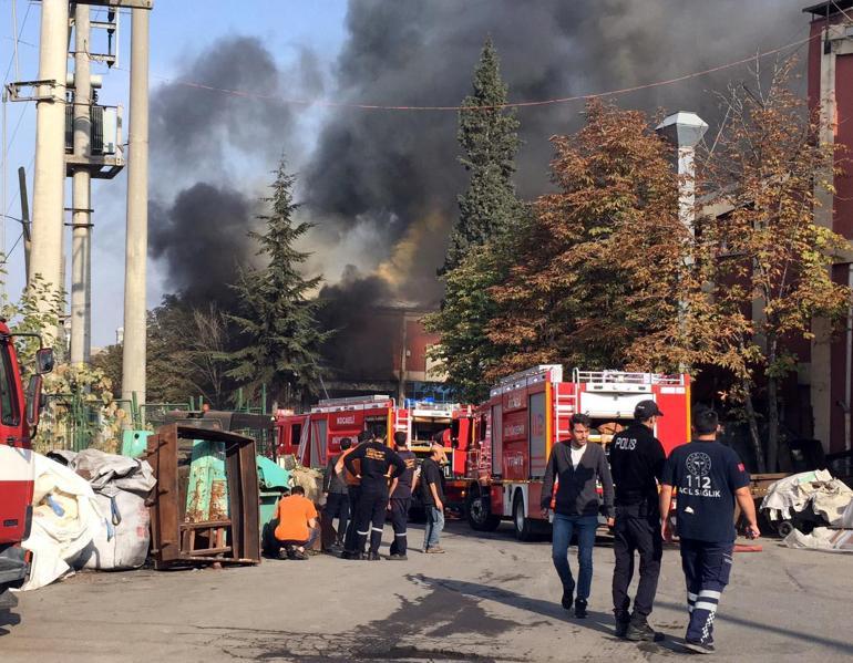 Kocaelide fabrika yangını: 1i ağır 3 işçi yaralı