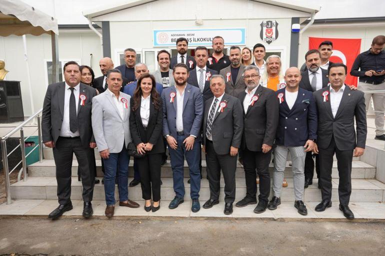 Beşiktaşlı yöneticiler, Adıyaman ve Kahramanmaraşta Beşiktaş İlkokulunun açılışını yaptı