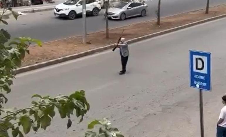 Av tüfeğiyle sokağa çıkıp tehditler savurdu, gözaltına alındı