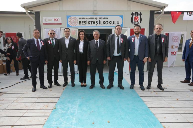 Beşiktaşlı yöneticiler, Adıyaman ve Kahramanmaraşta Beşiktaş İlkokulunun açılışını yaptı