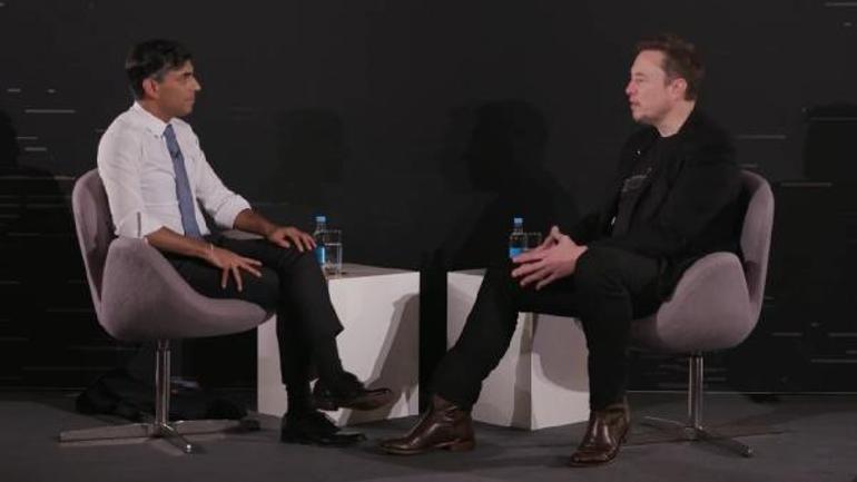 Rishi Sunak ve Elon Musk yapay zeka zirvesinde konuştu