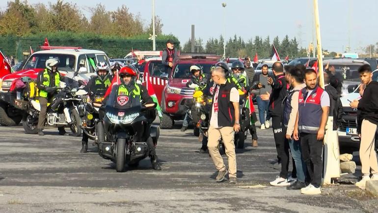 İHH konvoylarla İncirlik Üssüne doğru yola çıktı