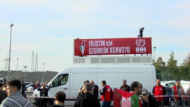 İHH konvoylarla İncirlik Üssüne doğru yola çıktı