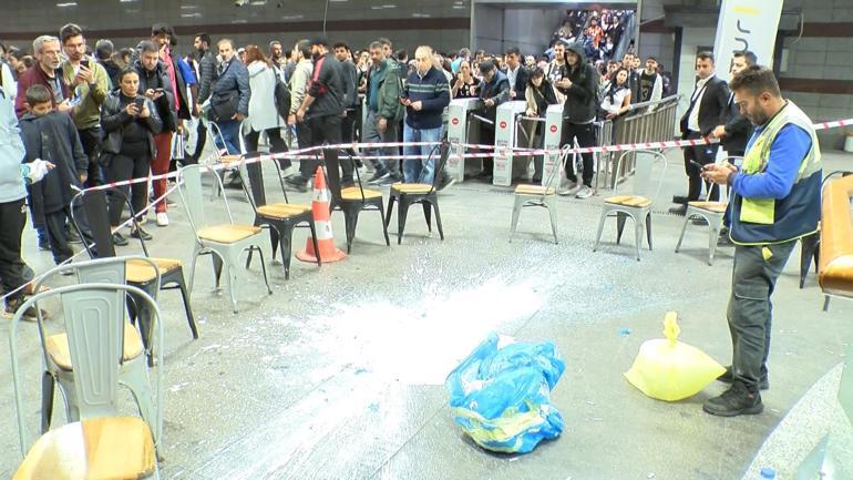 Mecidiyeköy metrobüs durağında şüpheli paket fünye ile patlatıldı: Sinir krizi geçirdi