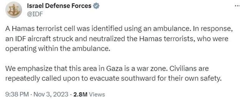 Saldırıya uğrayan ambulanslar, Refah Kapısı’na hasta taşıyordu