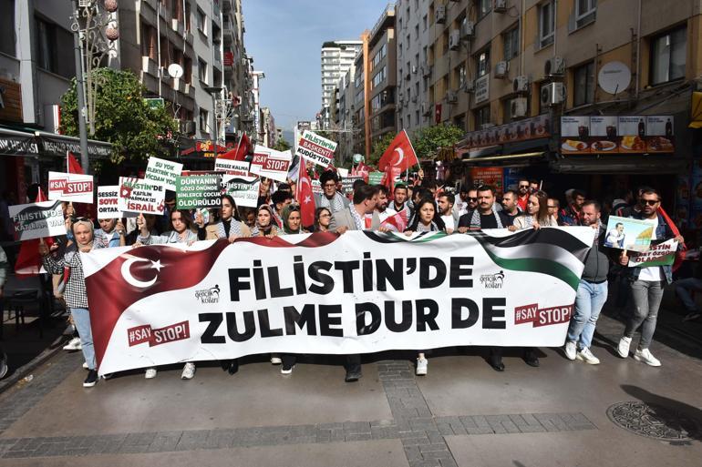 AK Parti Osmaniye Gençlik Kollarından Filistin’e destek yürüyüşü