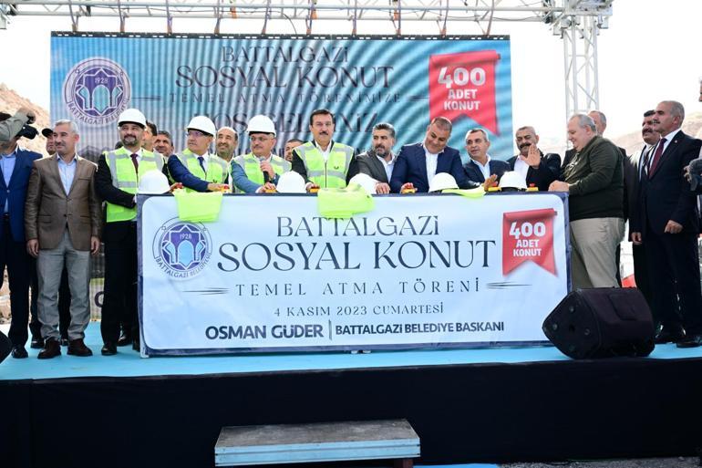 Malatyada depreme dayanıklı 400 sosyal konutun temeli atıldı